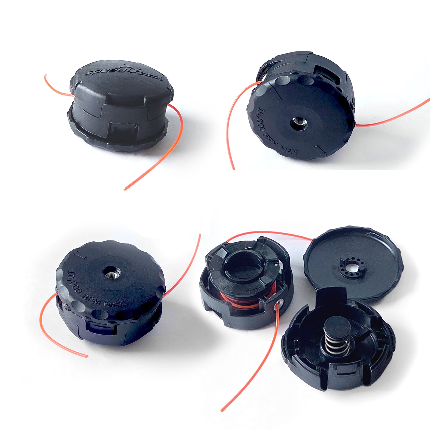 Cabezal de repuesto para Echo SRM – desarmado en 3 partes y vistas múltiples – producto compatible, no oficial de Echo