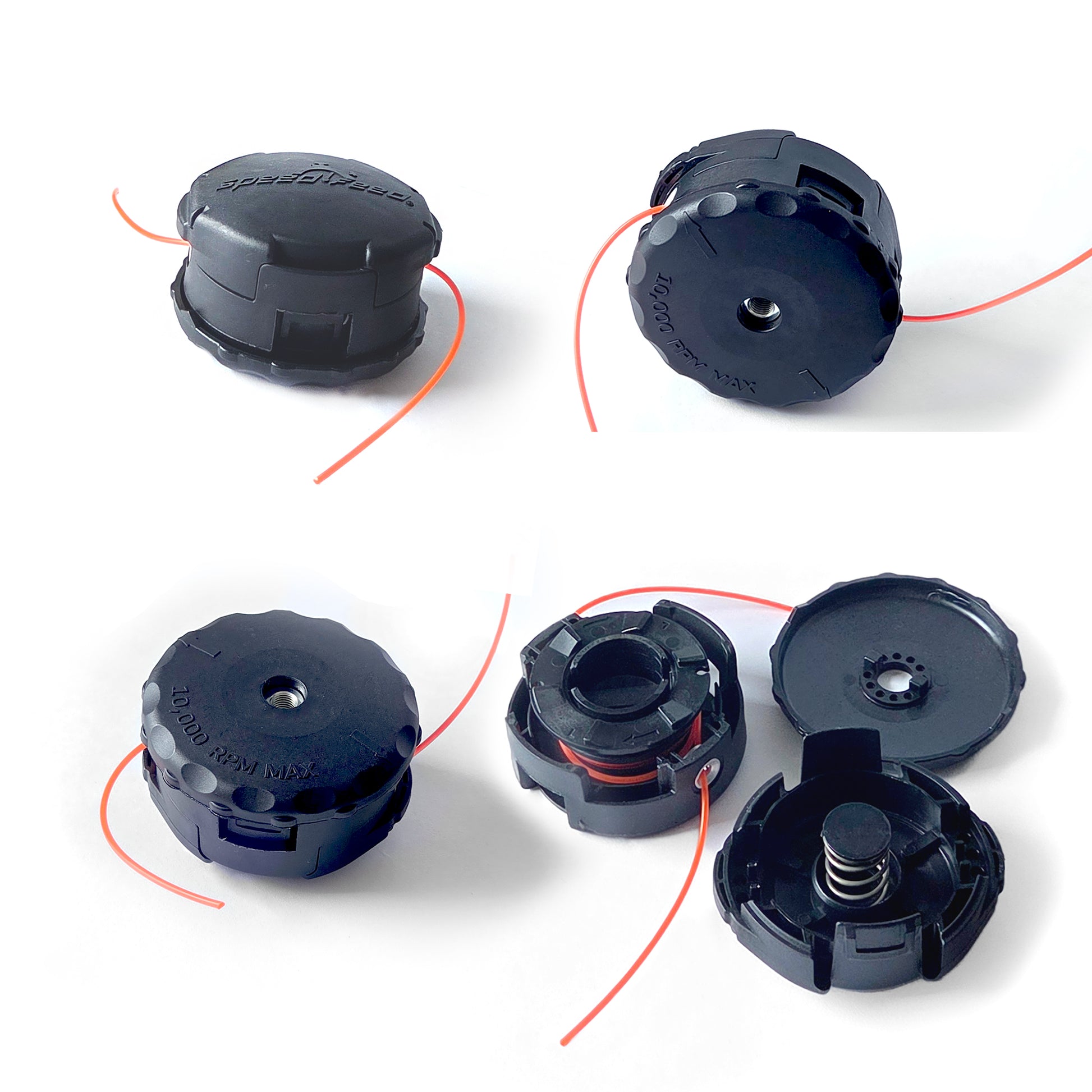 Cabezal de repuesto para Echo SRM – desarmado en 3 partes y vistas múltiples – producto compatible, no oficial de Echo