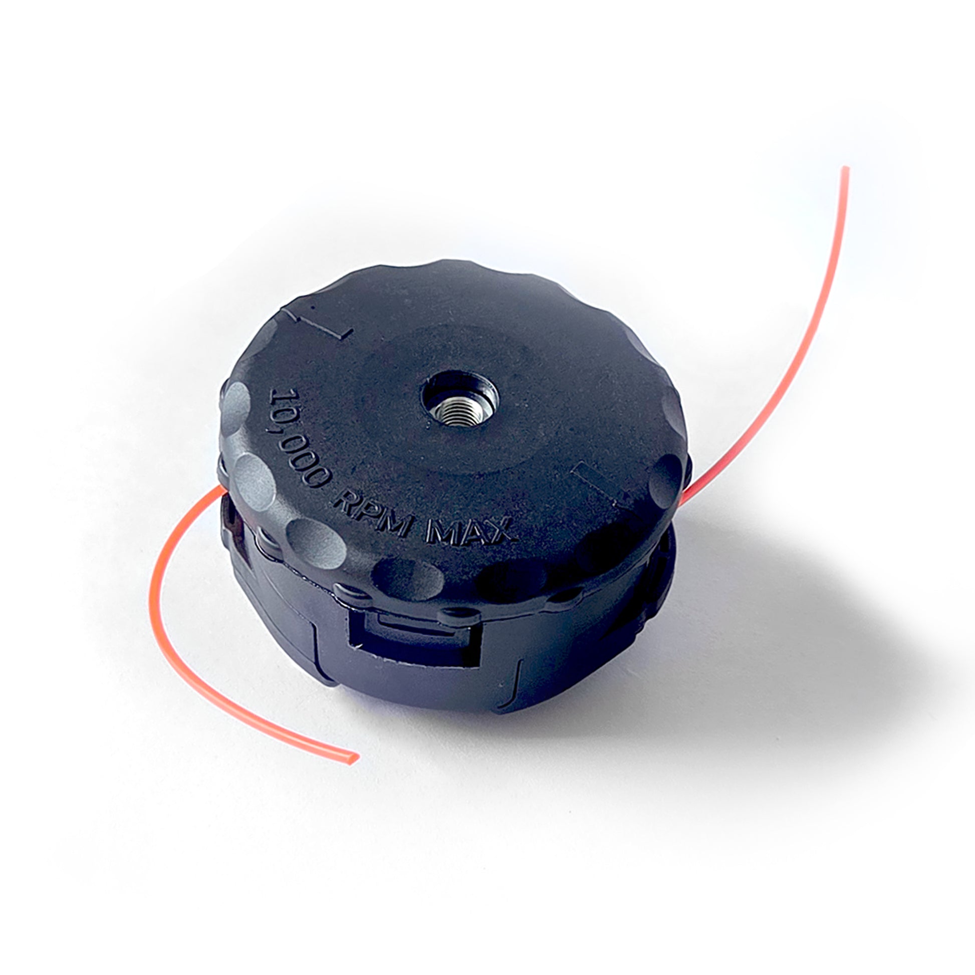 Detalle de la rosca del cabezal de repuesto compatible con recortadora Echo SRM